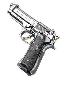 Gun On Floor Vinyl Car Decal Sticker – Waterproof & UV-Resistant 8.213333333333333"