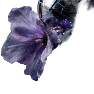 Futuristic Robotic Flower Vinyl Car Decal Sticker – Waterproof & UV-Resistant 6.826666666666667"