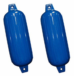 2x Taylor Made BoatGuard Ribbed Boat Fender | 8 Inch Diameter x 26 Inch | Blue Vinyl | Needle Type Valve | Inflatable Cylindrical Shape 2x Taylor Made BoatGuard Ribbed Boat Fender | 8 Inch Diameter x 26 Inch | Blue Vinyl | Needle Type Valve | Inflatable Cylindrical Shape