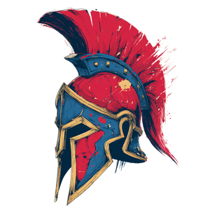 Spartan Helmet Illustration V4 Vinyl Car Decal Sticker – Waterproof & UV-Resistant 6.826666666666667"
