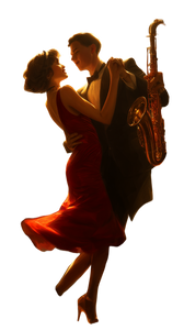 Swing Dancing Couple V5 Vinyl Car Decal Sticker – Waterproof & UV-Resistant 9.706666666666667"