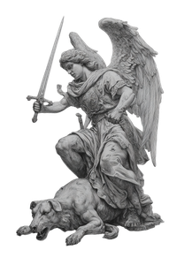 Archangel Michael Tattoo V24 Vinyl Car Decal Sticker – Waterproof & UV-Resistant 8.96"