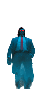 Blue Sci-Fi Politician Vinyl Car Decal Sticker – Waterproof & UV-Resistant 10.2
