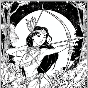 Disney Princess Archer Vinyl Car Decal Sticker – Waterproof & UV-Resistant 3.4133333333333336"