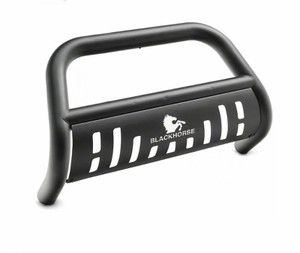 Black Horse Offroad Bull Bar | 2-1/2 Inch Tube, Black Powder Coated Steel, Skid Plate, No Light Bar Black Horse Offroad Bull Bar | 2-1/2 Inch Tube, Black Powder Coated Steel, Skid Plate, No Light Bar