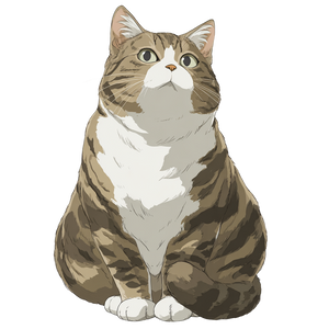 Charming Tabby Cat Vinyl Car Decal Sticker – Waterproof & UV-Resistant 3.4133333333333336"