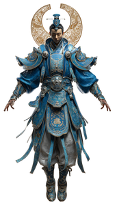 Moon God Warrior Vinyl Car Decal Sticker – Waterproof & UV-Resistant 9.706666666666667"