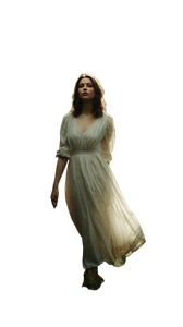 Woman In Forest V5 Vinyl Car Decal Sticker – Waterproof & UV-Resistant 9.706666666666667"