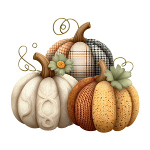 Textured Whimsical Pumpkins Vinyl Car Decal Sticker – Waterproof & UV-Resistant 6.826666666666667"