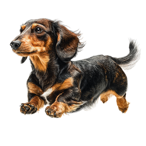 Running Dachshund V3 Vinyl Car Decal Sticker – Waterproof & UV-Resistant 3.4133333333333336"
