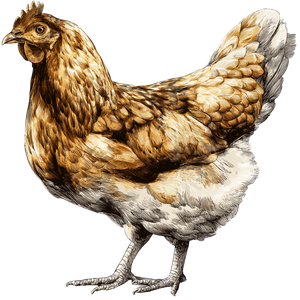 Hand-Drawn Chicken Vinyl Car Decal Sticker – Waterproof & UV-Resistant 6.826666666666667"