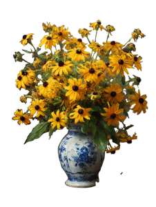 Black Eyed Susans V3 Vinyl Car Decal Sticker – Waterproof & UV-Resistant 8.213333333333333"