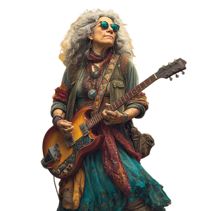 Female Jerry Garcia Vinyl Car Decal Sticker – Waterproof & UV-Resistant 3.4133333333333336"