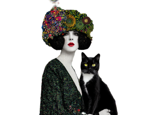 Kusama Klimt Woman Vinyl Car Decal Sticker – Waterproof & UV-Resistant 6.1866666666666665"