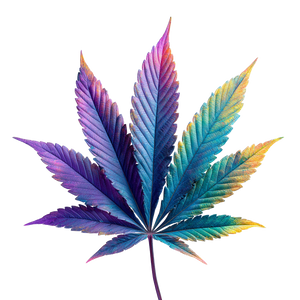 Colorful Cannabis Leaf Vinyl Car Decal Sticker – Waterproof & UV-Resistant 6.826666666666667"