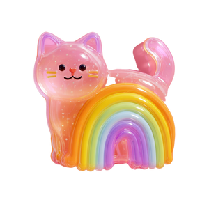 Rainbow Jelly Cat Vinyl Car Decal Sticker – Waterproof & UV-Resistant 3.4133333333333336"