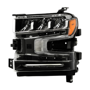 Upgrade your Chevy Silverado 1500 with Xtune LED Headlight Assembly | Clear Lens, Enhanced Visibility, Easy Installation
