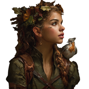 Druid With Finch Vinyl Car Decal Sticker – Waterproof & UV-Resistant 6.826666666666667"
