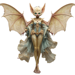 Golden Vampire Bat Vinyl Car Decal Sticker – Waterproof & UV-Resistant 3.4133333333333336"