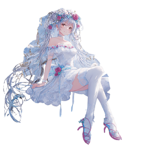 Anime Bride Fantasy Vinyl Car Decal Sticker – Waterproof & UV-Resistant 3.4133333333333336"