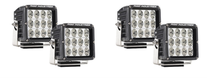 2x Rigid Lighting D2 XL Series 4 Inch Square LED Driving Lights | 89W Durable Off-Road Lights Set | 9504 Lumens 2x Rigid Lighting D2 XL Series 4 Inch Square LED Driving Lights | 89W Durable Off-Road Lights Set | 9504 Lumens