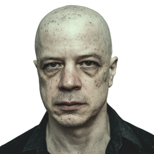 Bald Man Resembling Vinyl Car Decal Sticker – Waterproof & UV-Resistant 3.4133333333333336"