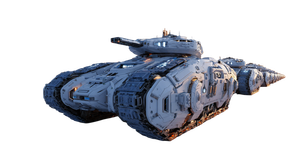 Futuristic Assault Tank Vinyl Car Decal Sticker – Waterproof & UV-Resistant 2.72"