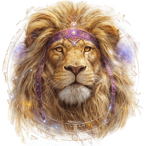 Lion Guardian Portrait Vinyl Car Decal Sticker – Waterproof & UV-Resistant 3.4133333333333336"