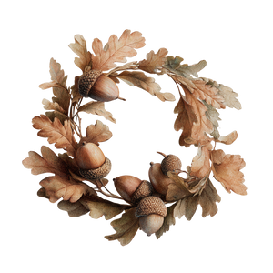 Autumn Wreath Illustration V2 Vinyl Car Decal Sticker – Waterproof & UV-Resistant 6.826666666666667"