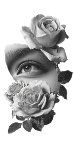 Roses And Eye Vinyl Car Decal Sticker – Waterproof & UV-Resistant 10.2