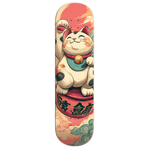 Cartoon Cat Skateboard Vinyl Car Decal Sticker – Waterproof & UV-Resistant 3.4133333333333336"
