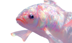 Iridescent Mermaid Close-Up Vinyl Car Decal Sticker – Waterproof & UV-Resistant 2.8266666666666667"