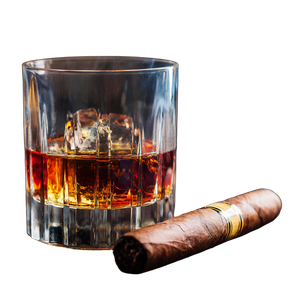 Cigar And Whiskey Vinyl Car Decal Sticker – Waterproof & UV-Resistant 3.4133333333333336"