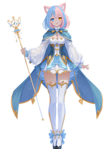 Anime Mage Girl Vinyl Car Decal Sticker – Waterproof & UV-Resistant 8.213333333333333"