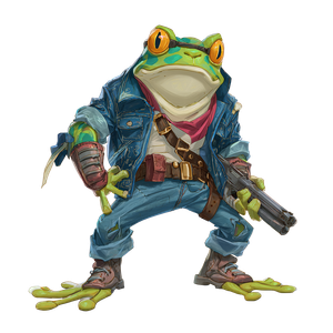 Action Star Frog V2 Vinyl Car Decal Sticker – Waterproof & UV-Resistant 3.4133333333333336"