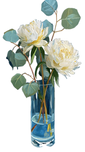 Floral Still Life V12 Vinyl Car Decal Sticker – Waterproof & UV-Resistant 4.8533333333333335"