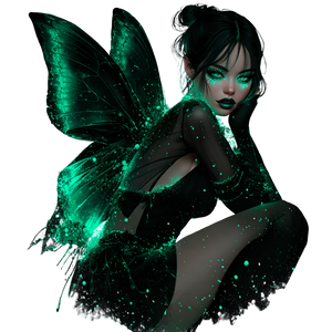 Dark Fairy Girl Vinyl Car Decal Sticker – Waterproof & UV-Resistant 3.4133333333333336"
