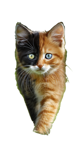 Chimera Kitten Vinyl Car Decal Sticker – Waterproof & UV-Resistant 4.8533333333333335"