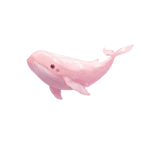 Pink Sky Whale V5 Vinyl Car Decal Sticker – Waterproof & UV-Resistant 6.826666666666667"