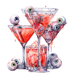 Spooky Halloween Cocktails Vinyl Car Decal Sticker – Waterproof & UV-Resistant 6.826666666666667"