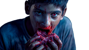 Cannibalistic Boy Vinyl Car Decal Sticker – Waterproof & UV-Resistant 2.72"