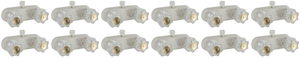 12x Phoenix 2 Valve Shower Control Valve | White 1/4 Turn Washerless Valve with Crystal Knob Handle 12x Phoenix 2 Valve Shower Control Valve | White 1/4 Turn Washerless Valve with Crystal Knob Handle