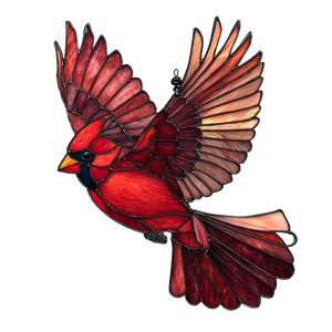 Cardinal Suncatcher V3 Vinyl Car Decal Sticker – Waterproof & UV-Resistant 3.4133333333333336"