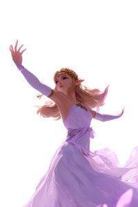 Zelda'S Epic Pose Vinyl Car Decal Sticker – Waterproof & UV-Resistant 4.4