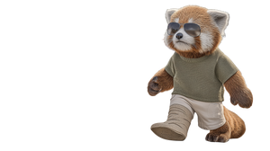 Stylish Red Panda V5 Vinyl Car Decal Sticker – Waterproof & UV-Resistant 5.4