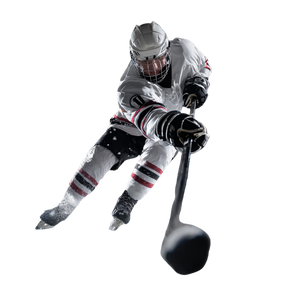 Hockey Player Action V3 Vinyl Car Decal Sticker – Waterproof & UV-Resistant 3.4133333333333336"