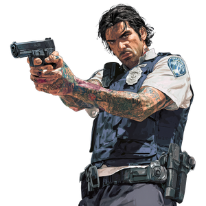 Gta Police Character Vinyl Car Decal Sticker – Waterproof & UV-Resistant 6.826666666666667"