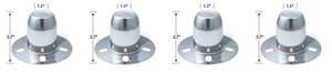 4x Gorilla Wheel Center Cap HC226 Hub Cover; 3.195 Inch Diameter; 3.7 Inch Height; Closed Derby Style; Chrome Plated; Steel; Single 4x Gorilla Wheel Center Cap HC226 Hub Cover; 3.195 Inch Diameter; 3.7 Inch Height; Closed Derby Style; Chrome Plated; Steel; Single