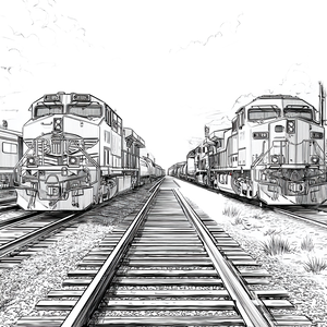 Trains On Tracks Vinyl Car Decal Sticker – Waterproof & UV-Resistant 6.826666666666667"