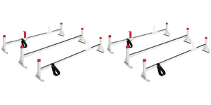 2x Maximum Durability! Weather Guard White Powder Coated Van Ladder Rack | Fits Chevy Express, GMC Savana & Ford E-Series 2x Maximum Durability! Weather Guard White Powder Coated Van Ladder Rack | Fits Chevy Express, GMC Savana & Ford E-Series